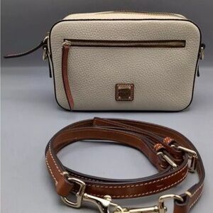 Dooney & Bourke Cream and Brown Crossbody Bag